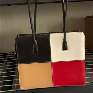Multicolored dress handbag